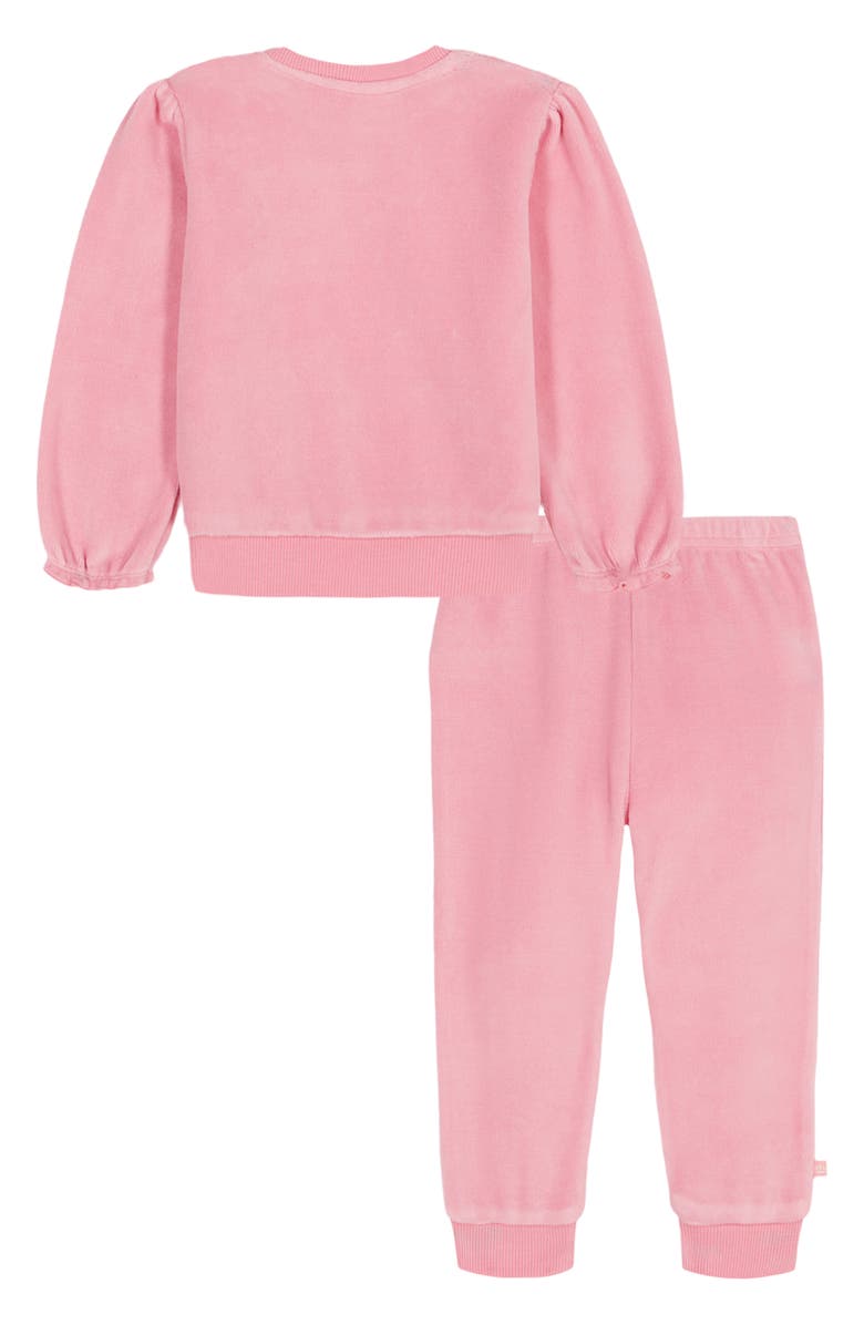 Juicy Couture Velour Pullover & Ruffled Joggers Set, Alternate, color, Pink