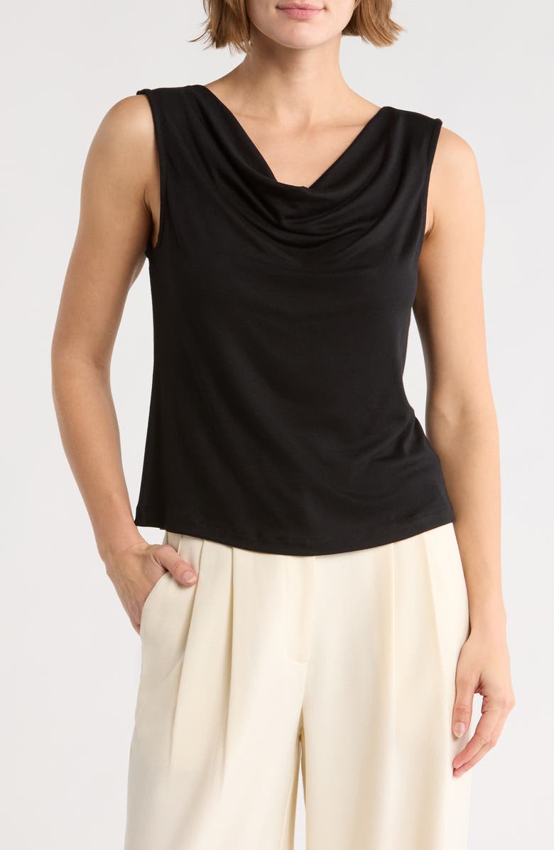 Tart Gigi Draped Tank Top, Main, color, Black