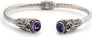 SAMUEL B. 18K Gold & Sterling Silver Butterfly Bangle