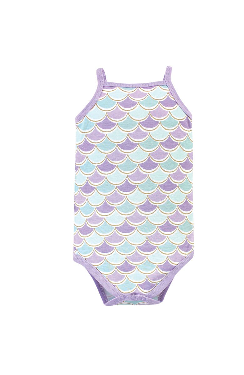 Little Treasure 3Pk Sleeveless Bodysuits, Alternate, color, Mermaid