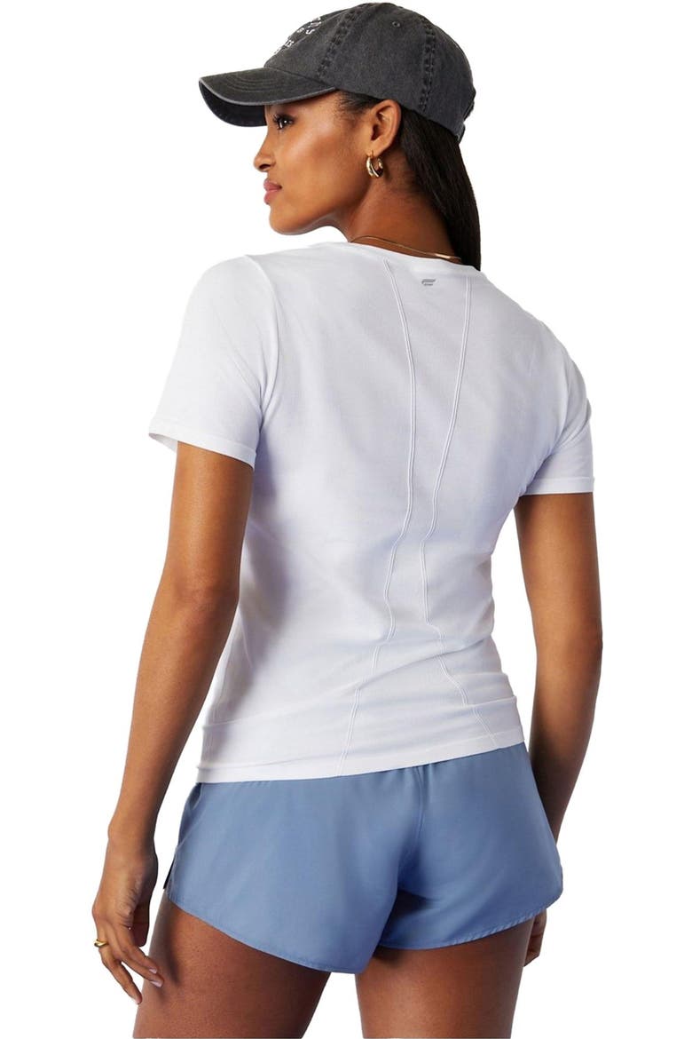 Women's Feather Tech+ Short-sleeve Top, Alternate, color, Classic White