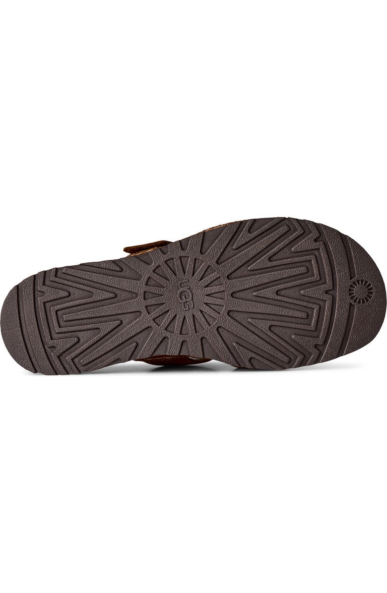 UGG<sup>®</sup> GoldenGaze Slide Sandal, Alternate, color, Dark Chestnut