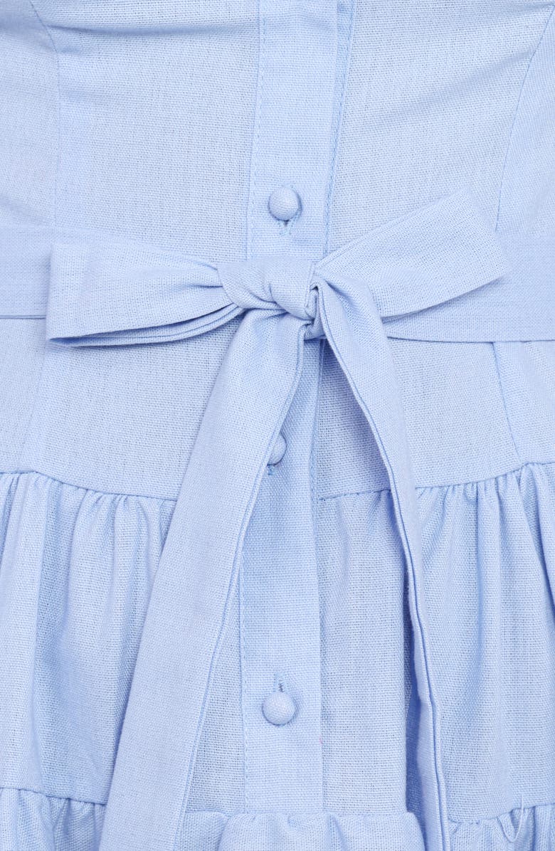 Petal & Pup Diantha Long Sleeve Minidress, Alternate, color, Blue