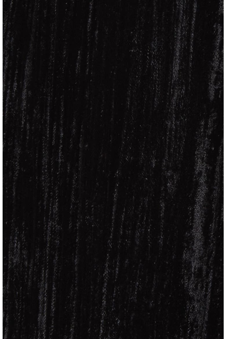 Velvet & Lace Midi Slipdress, Alternate, color, BLACK