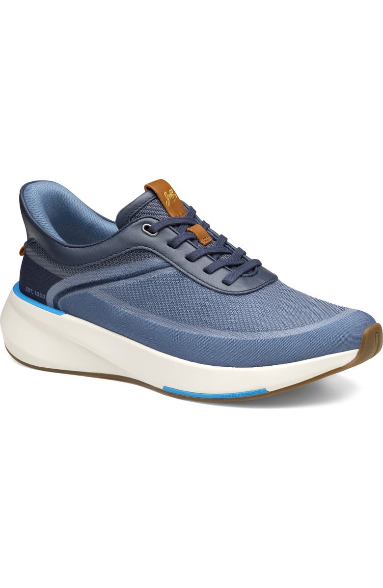 Johnston & Murphy Surge Knit U-Throat Sneaker, Main, color, Navy Knit