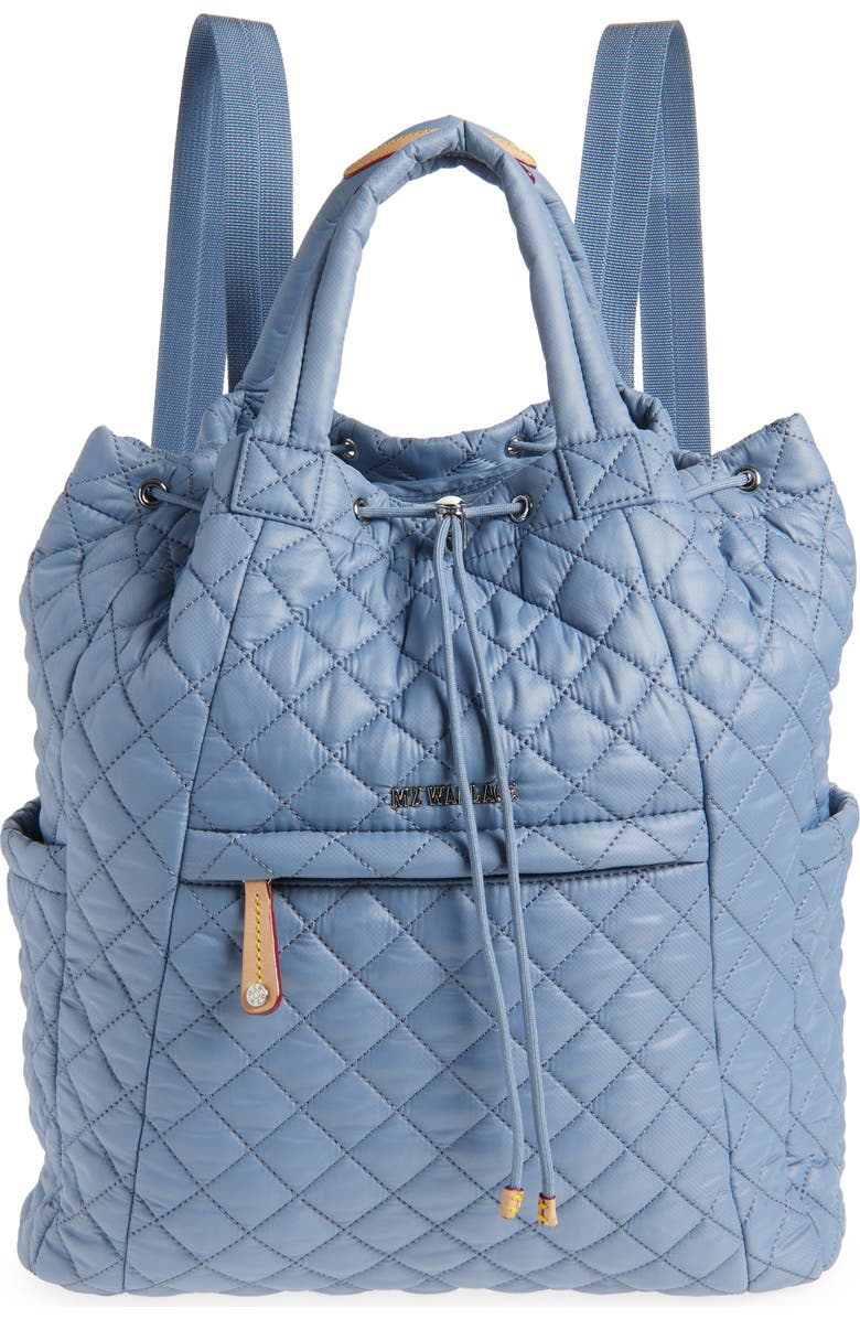 MZ Wallace Metro Quilted Nylon Convertible Backpack, Main, color,