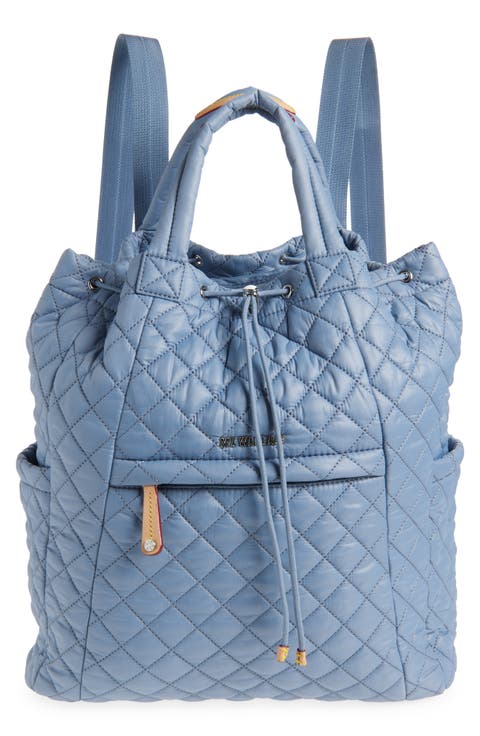 Metro Quilted Nylon Convertible Backpack
