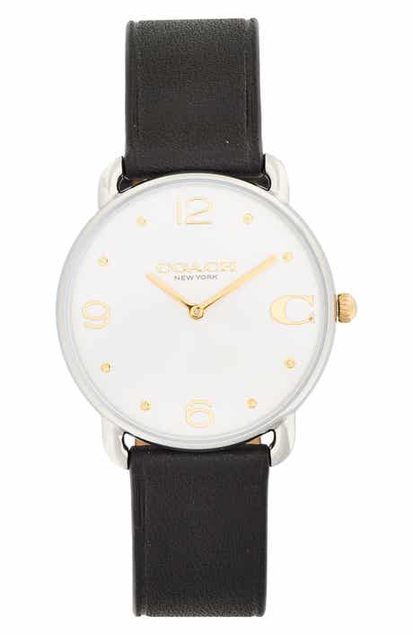 Elliot Leather Strap Watch