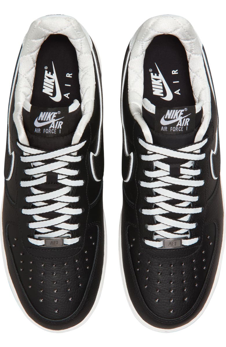 Nike Air Force 1 '07 Premium Basketball Sneaker, Alternate, color, Black/ White/ Dark Grey