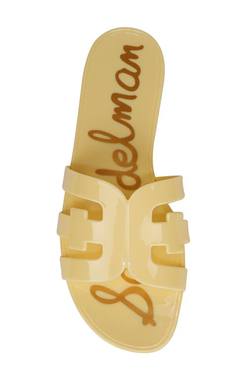 Sam Edelman Bay Jelly Slide Sandal In Buttercup