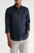 BOSS Liam Linen Button-Up Shirt