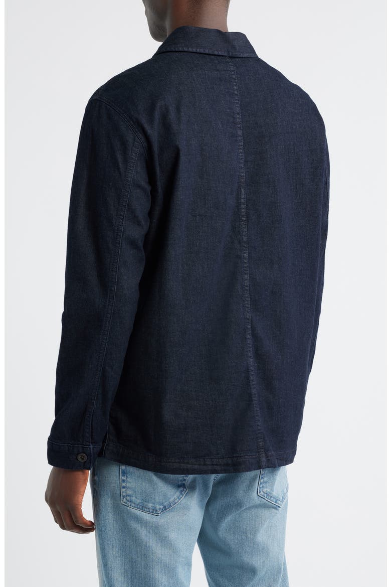Roari Stretch Denim Chore Coat, Alternate, color, MARINE