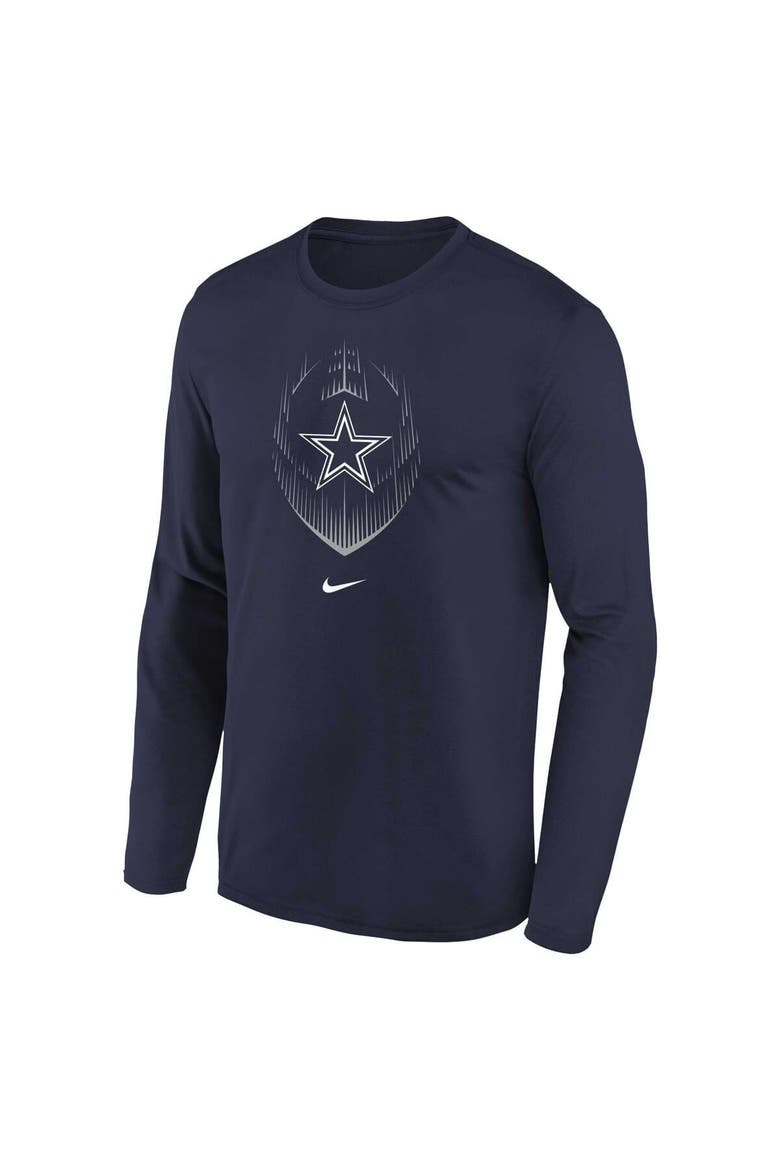 Preschool Nike Navy Dallas Cowboys Legend Icon Long Sleeve T-Shirt, Alternate, color, Navy