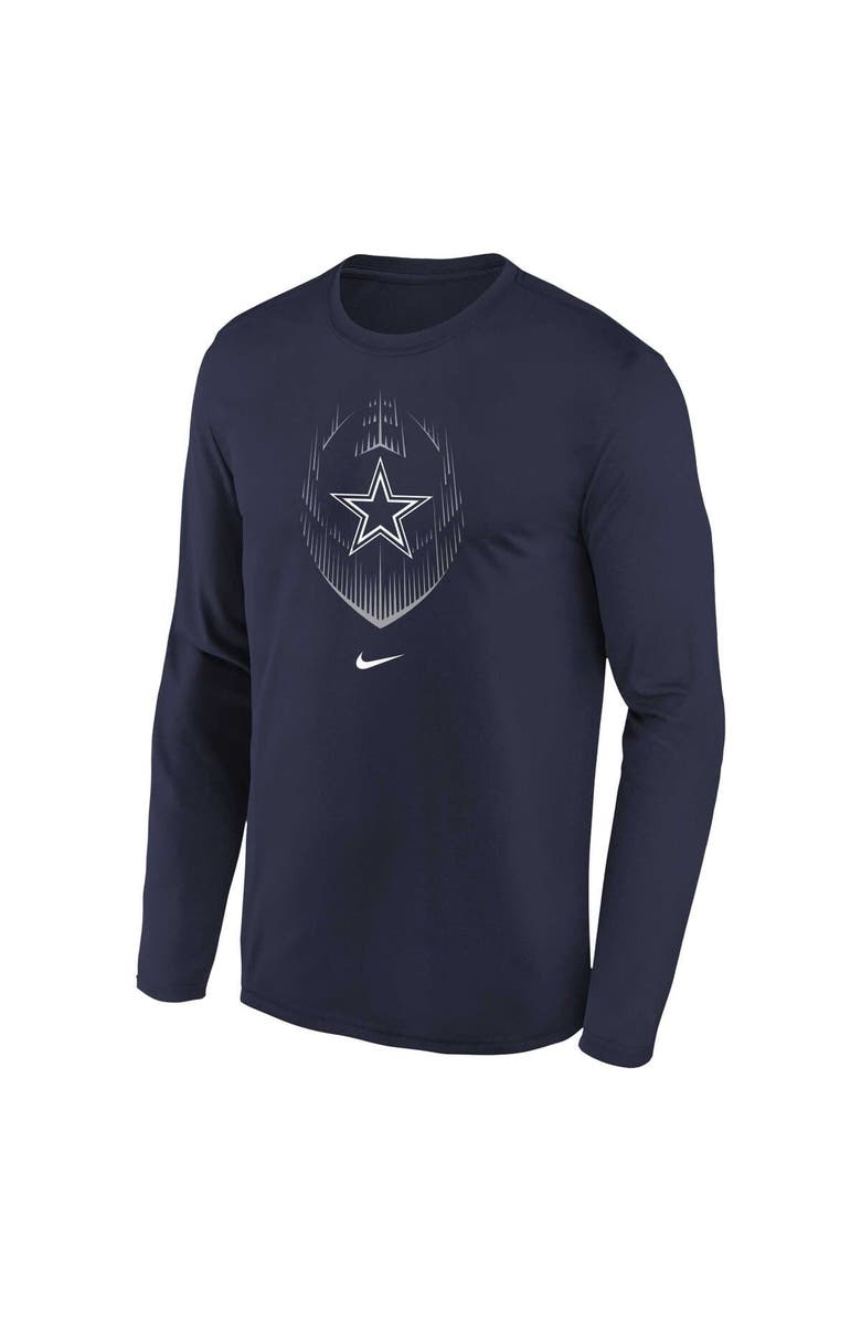 Nike Preschool Nike Navy Dallas Cowboys Legend Icon Long Sleeve T-Shirt, Alternate, color, Navy