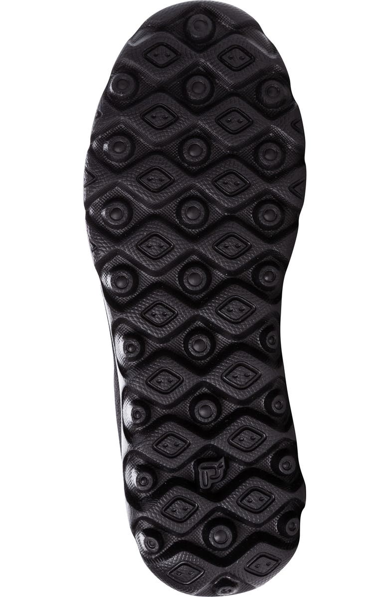 Propét TravelActiv Knit Lace-Up Sneaker, Alternate, color, All Black Fabric