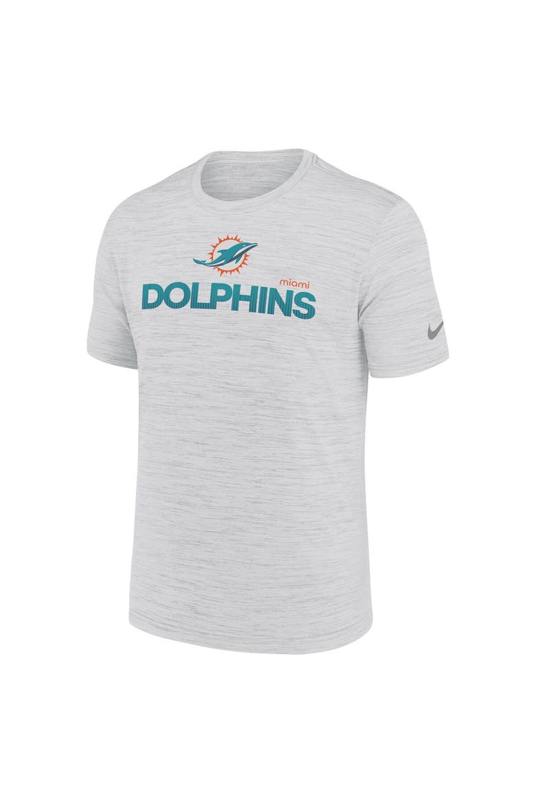 Men's Nike White Miami Dolphins Blitz Velocity Modern Performance T-Shirt, Alternate, color, White