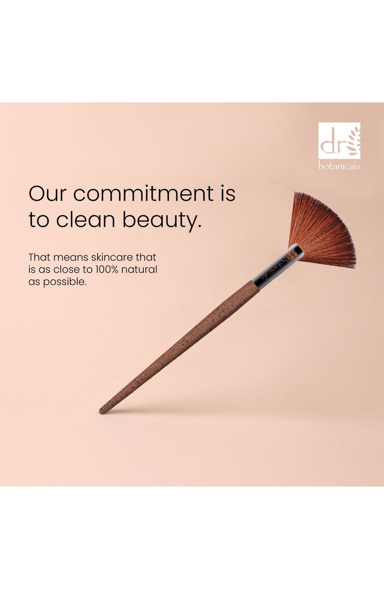 DR BOTANICALS Coffee Ground Fan Brush, Alternate, color, White