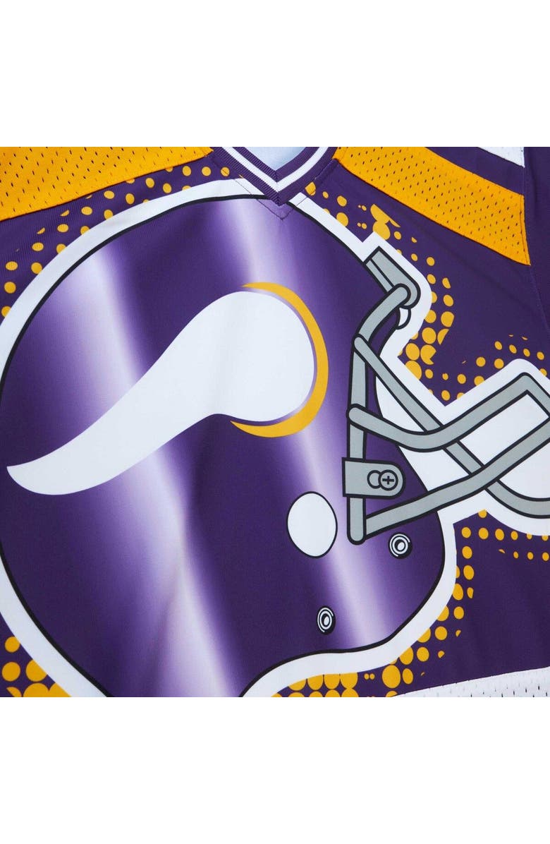Mitchell & Ness Women's Mitchell & Ness Purple Minnesota Vikings Big Face 7.0 Long Sleeve Jersey T-Shirt, Alternate, color, Purple