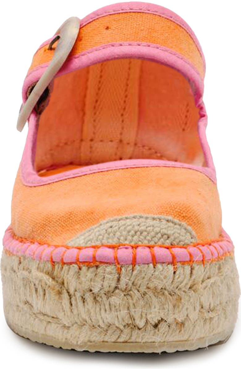 Free People Surfside Platform Espadrille, Alternate, color, Orange Crush