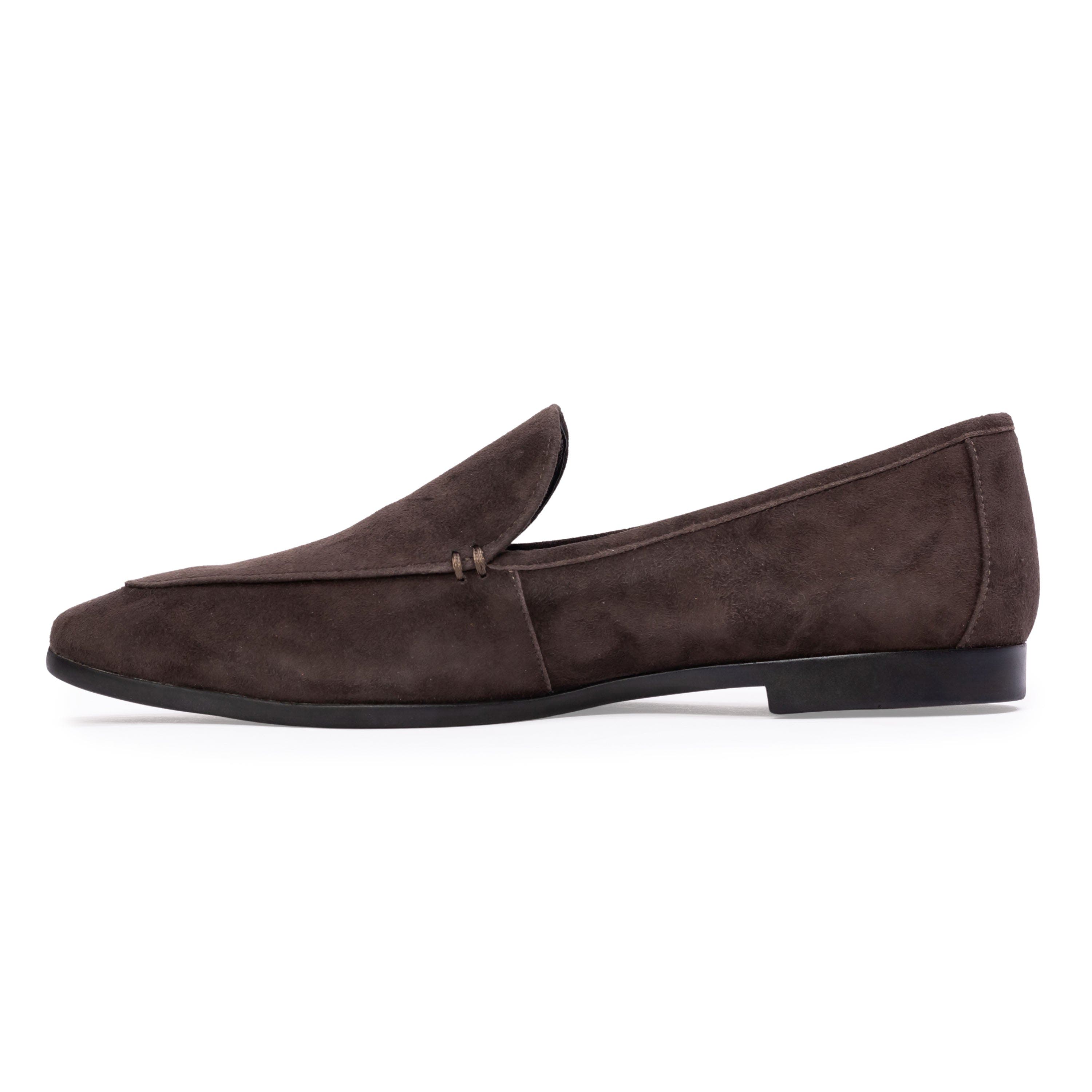 Allie Suede Loafer, Alternate, color, Hot Fudge Suede