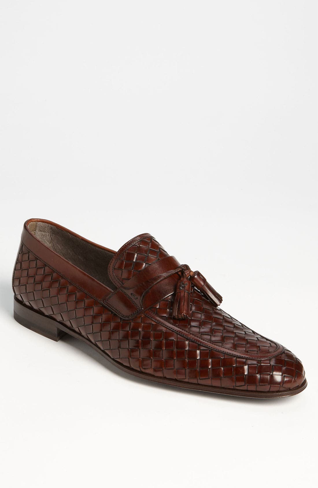 Magnanni 'Oscar' Woven Tassel Loafer, Main, color, 