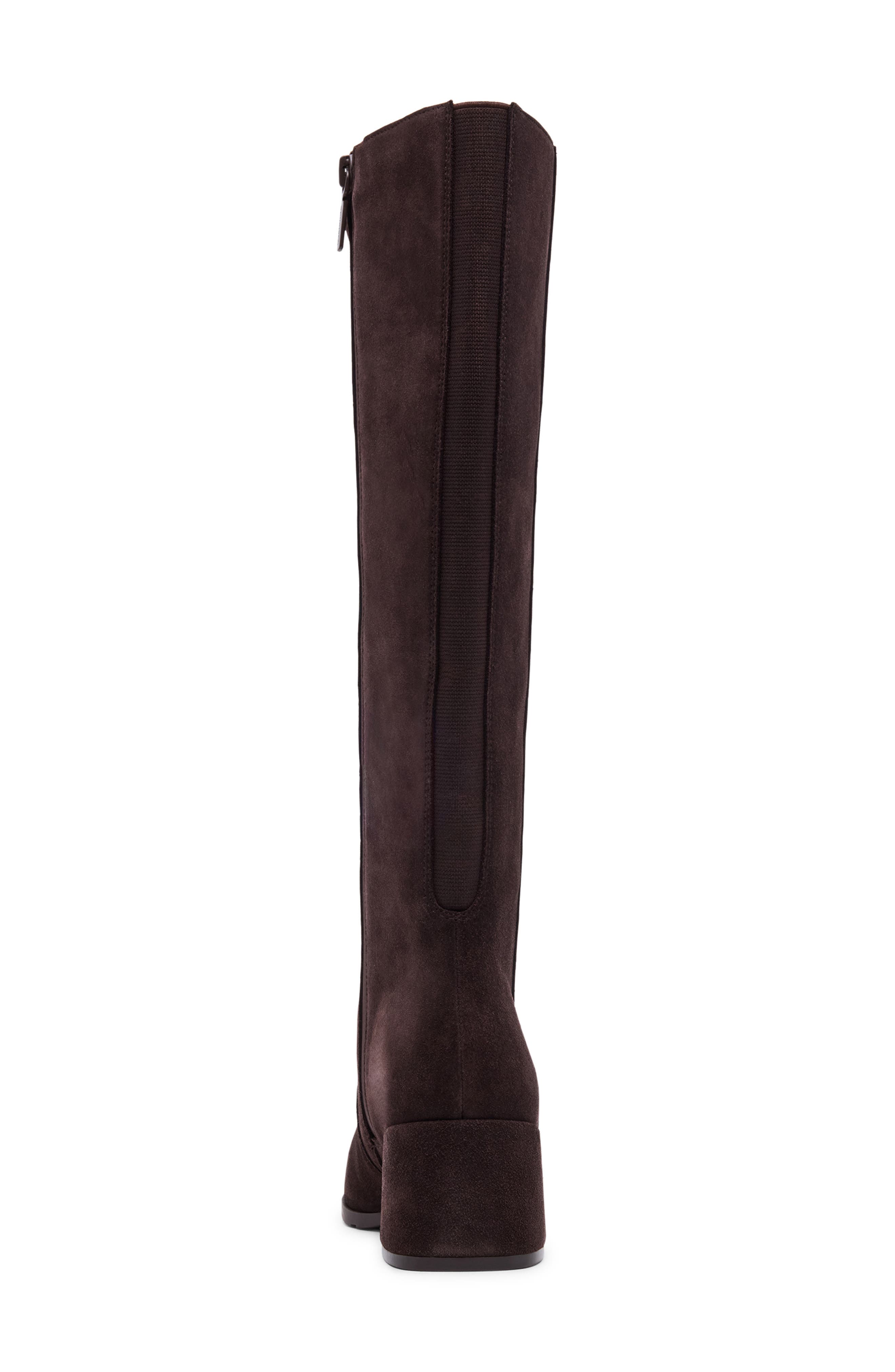 Felicity Knee High Boot, Alternate, color, JAVA SUEDE