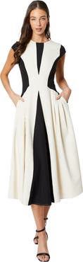 Coast Crepe Color Block Midi Dress