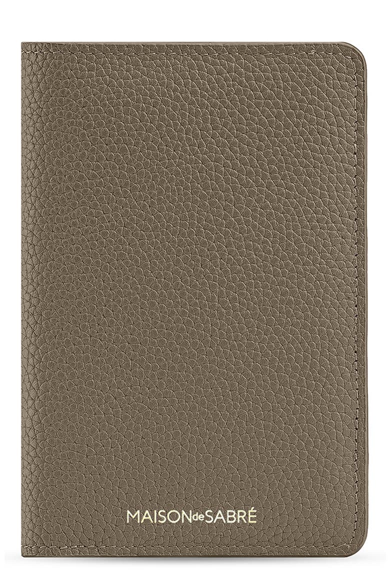 Leather Passport Holder, Main, color, Cashmere Matcha
