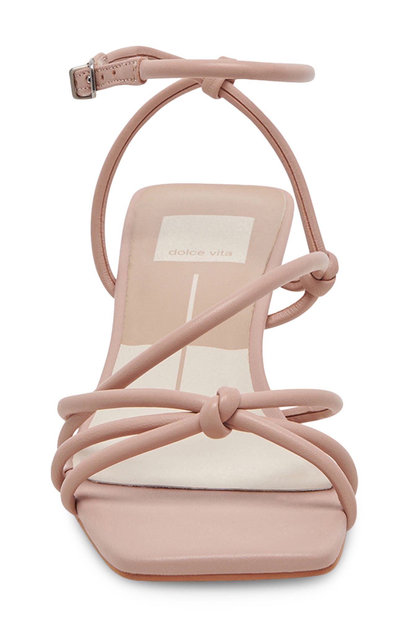 Dolce Vita Bev Kitten Heel Ankle Strap Sandal, Alternate, color, Rose Leather