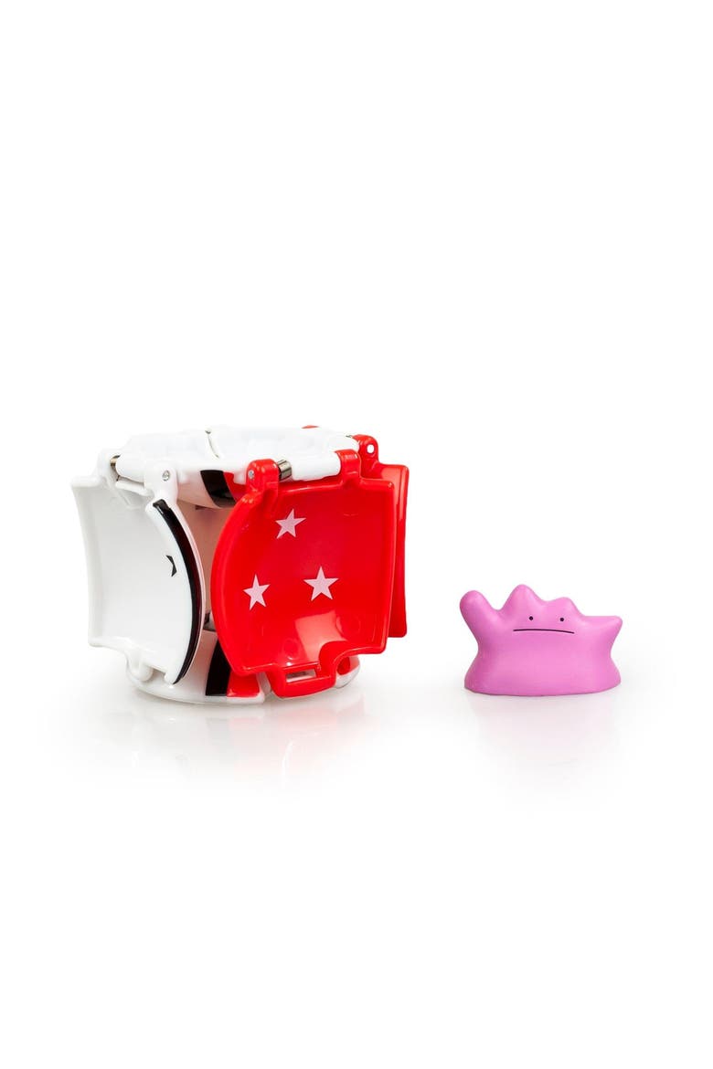 Pokémon Throw 'N' Pop Poké Ball & Ditto Set | Includes Ball & 2" Ditto Figure, Alternate, color, Red/White