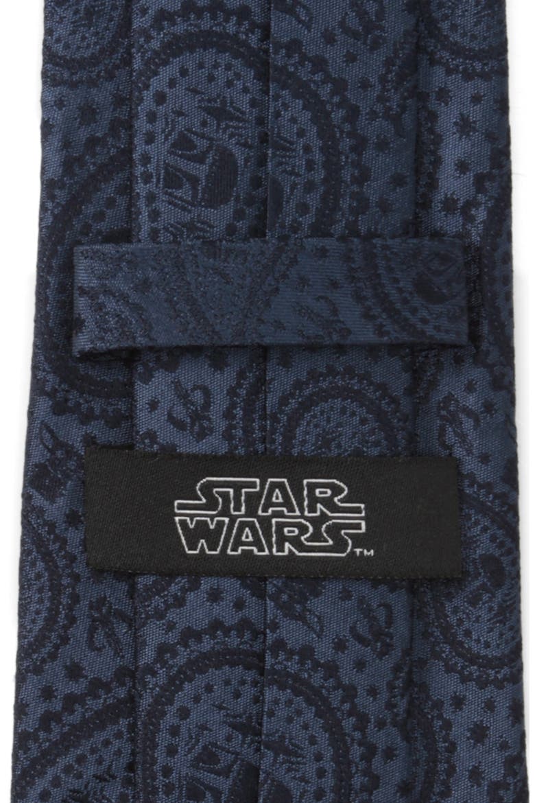 Star Wars™ - The Mandalorian & The Child Paisley Silk Tie, Alternate, color, NAVY