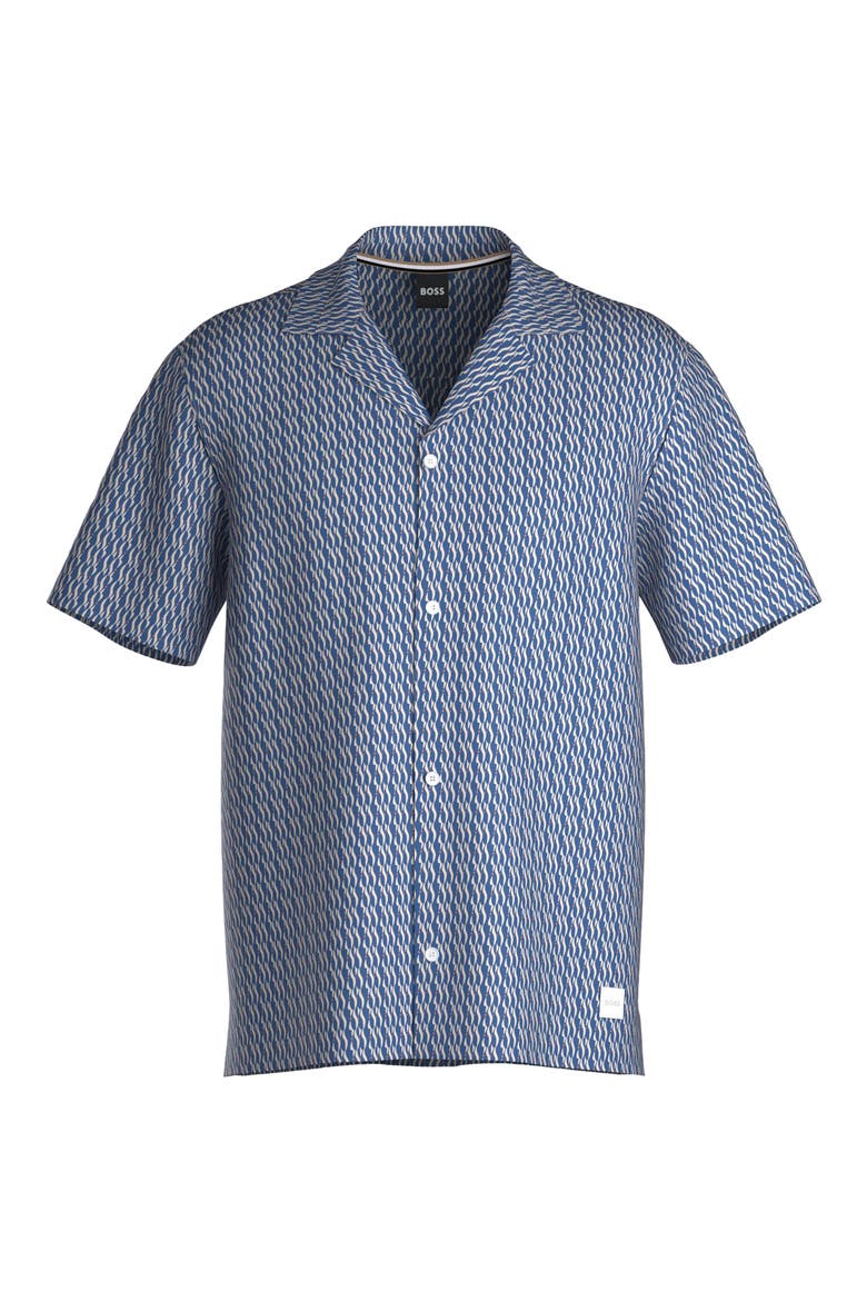 Beach Camp Shirt, Alternate, color, BLUE