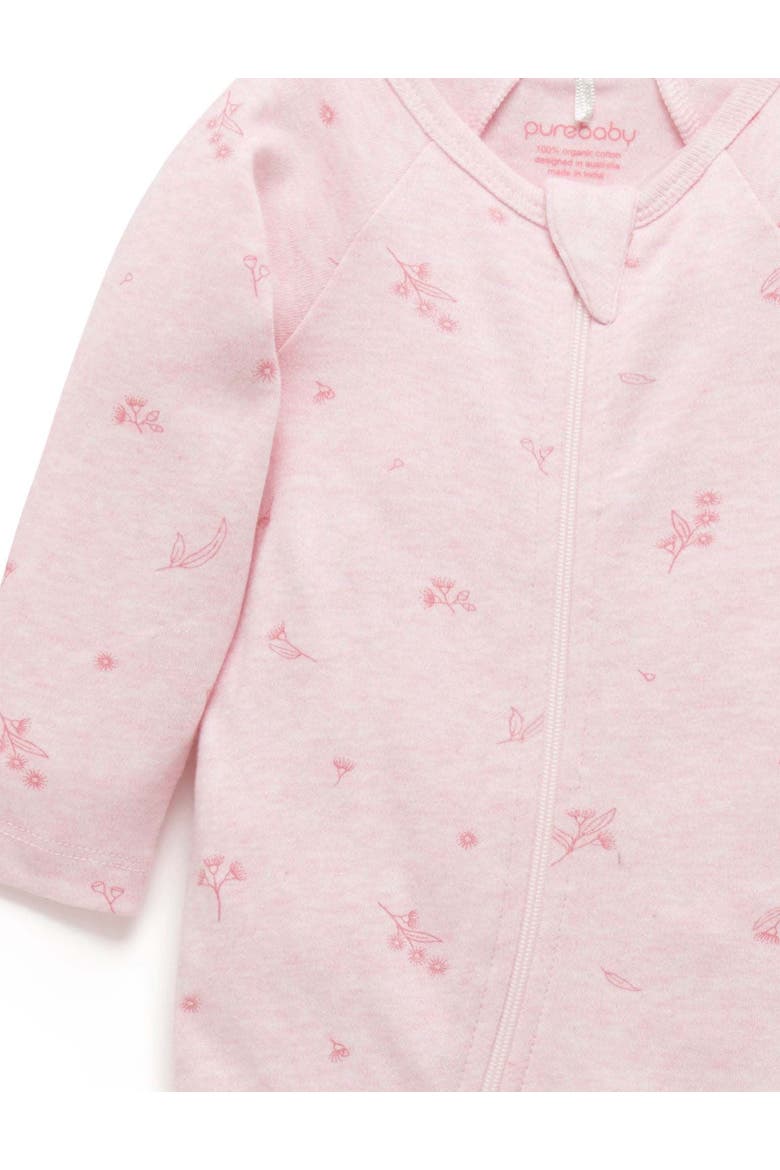 Zip Growsuit & Headband Set, Alternate, color, Pale Pink Blossom