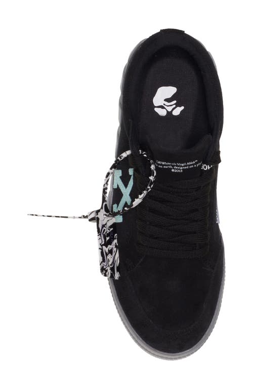 Off-white Vulcanized Low Top Sneaker In Black/turquoise