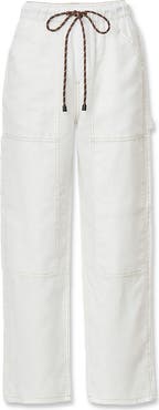 rag & bone Atlas Linen Drawstring Carpenter Pants