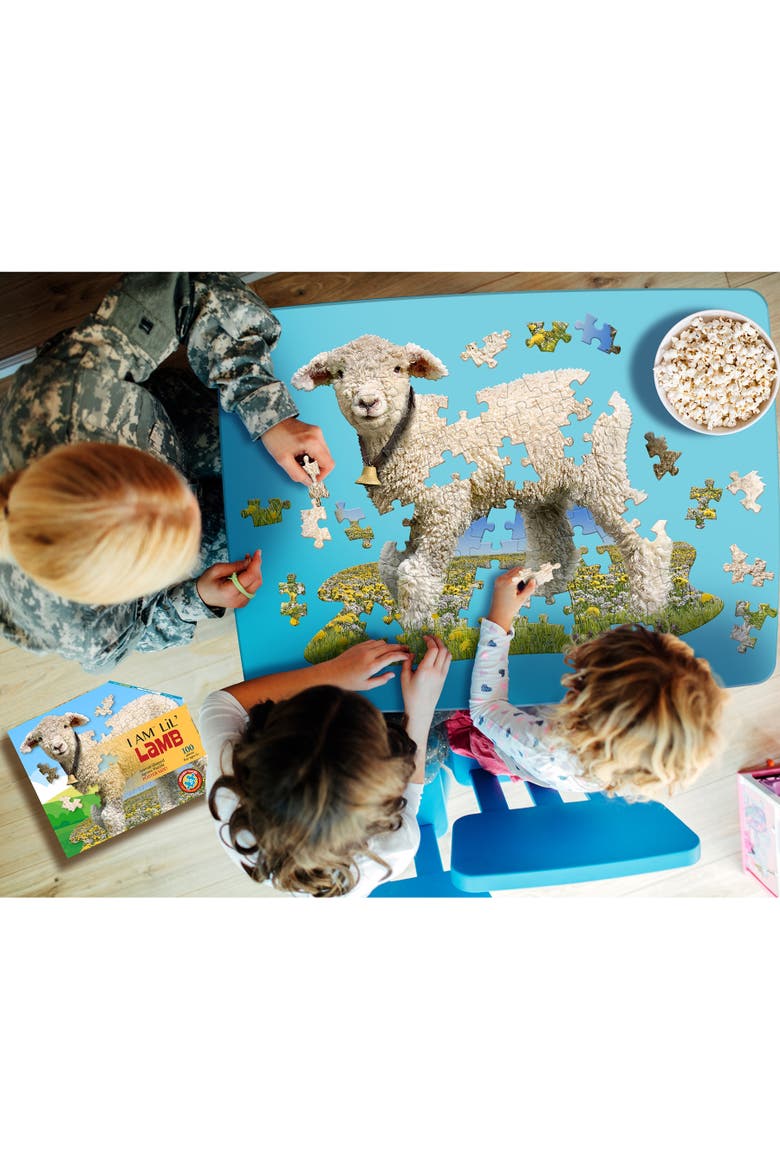 Lil' Lamb Jigsaw Puzzle, 100 Pieces, Alternate, color, Multicolored