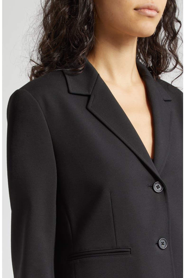 Ponte Knit Blazer, Alternate, color, BLACK