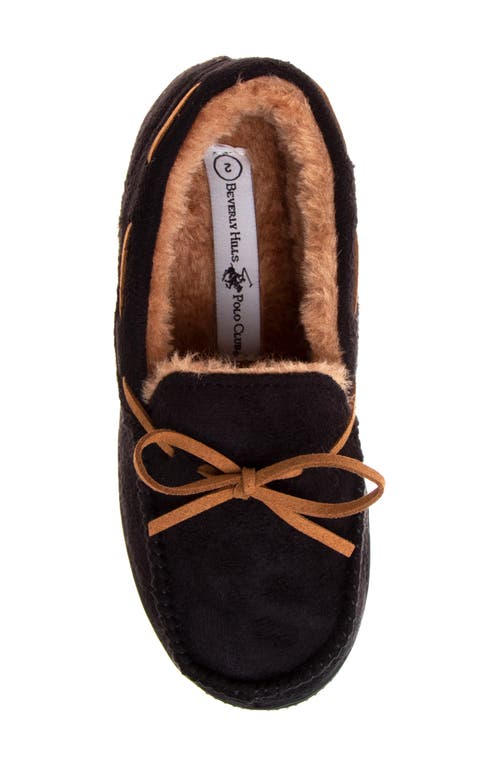 Beverly Hills Polo Club Kids' Faux Fur Lined Slipper In Animal Print