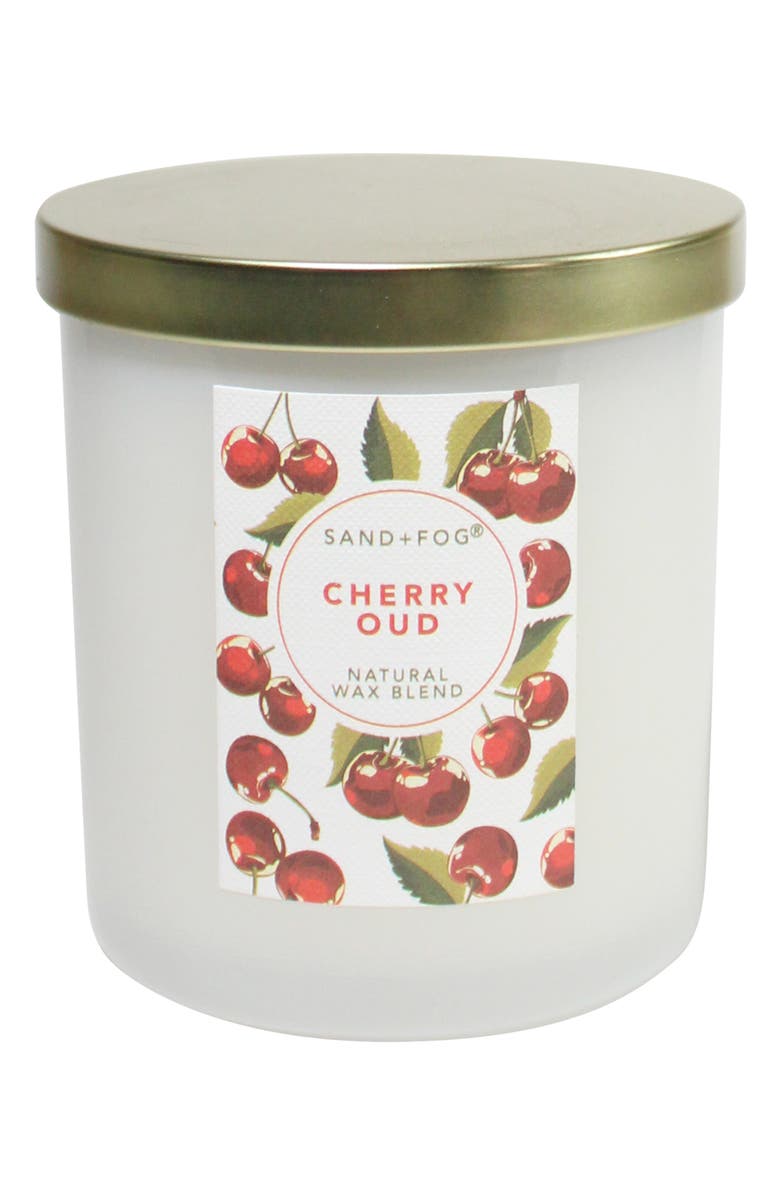 SAND AND FOG Scented Glass Jar Candle, Alternate, color,