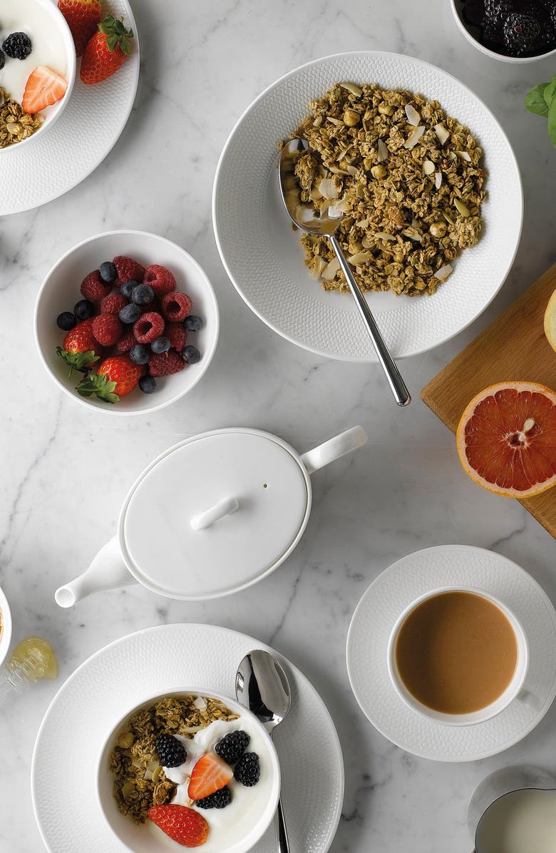 Wedgwood Gio Oval Bone China Platter, Alternate, color, White