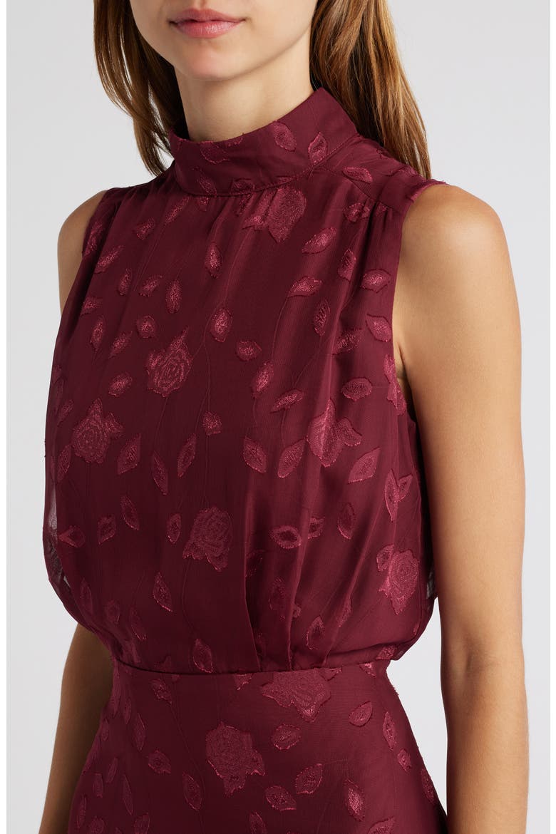 Classic Elegance Cocktail Dress, Alternate, color, BURGUNDY
