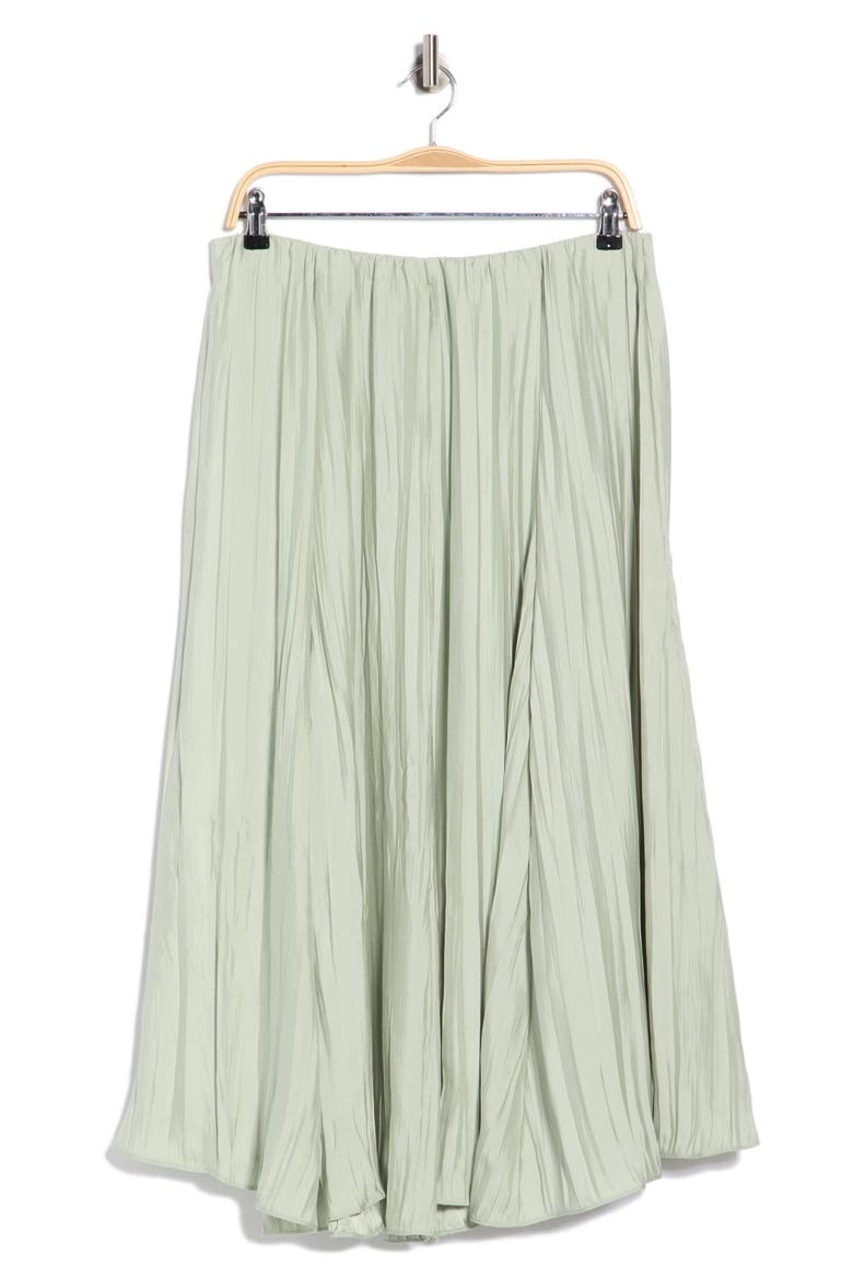 Crinkled Maxi Skirt, Alternate, color, JADE WATER