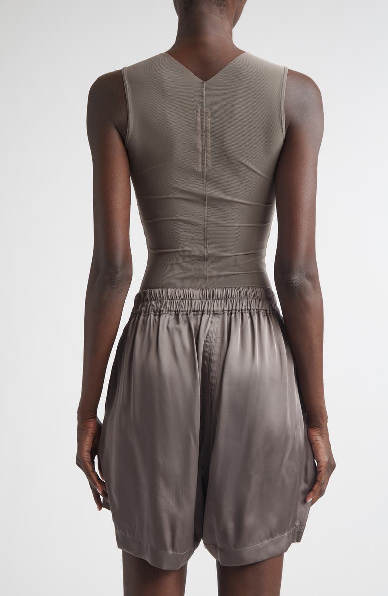 Rick Owens Temple Sleeveless Tulle Top, Alternate, color, Dust