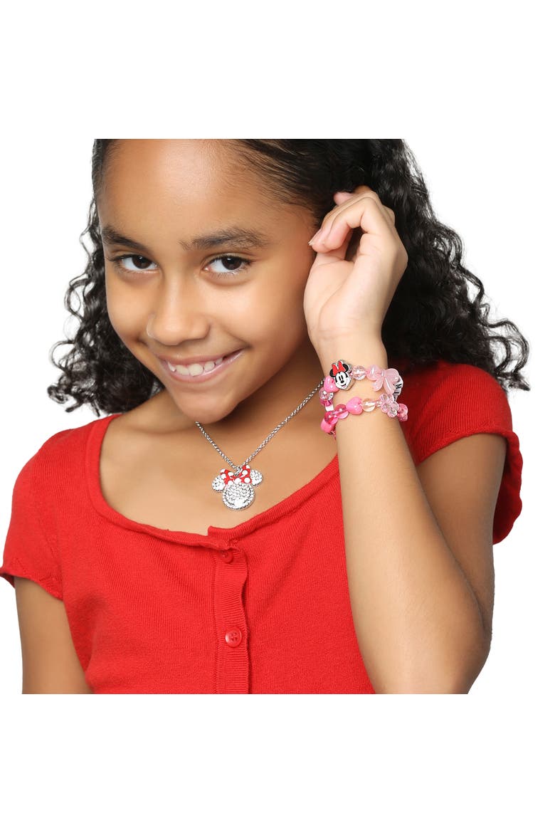 Minnie Mouse Bracelets for Girls 2-Piece Official License, Alternate, color, Pink