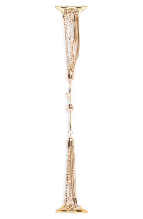 NORDSTROM RACK Crystal Chain Apple Watch® Watchband