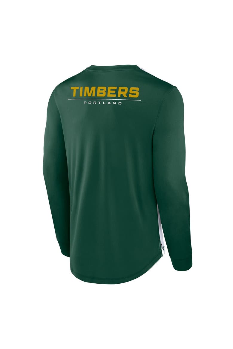 Men's Fanatics Branded Green Portland Timbers Mid Goal Long Sleeve T-Shirt, Alternate, color, Green