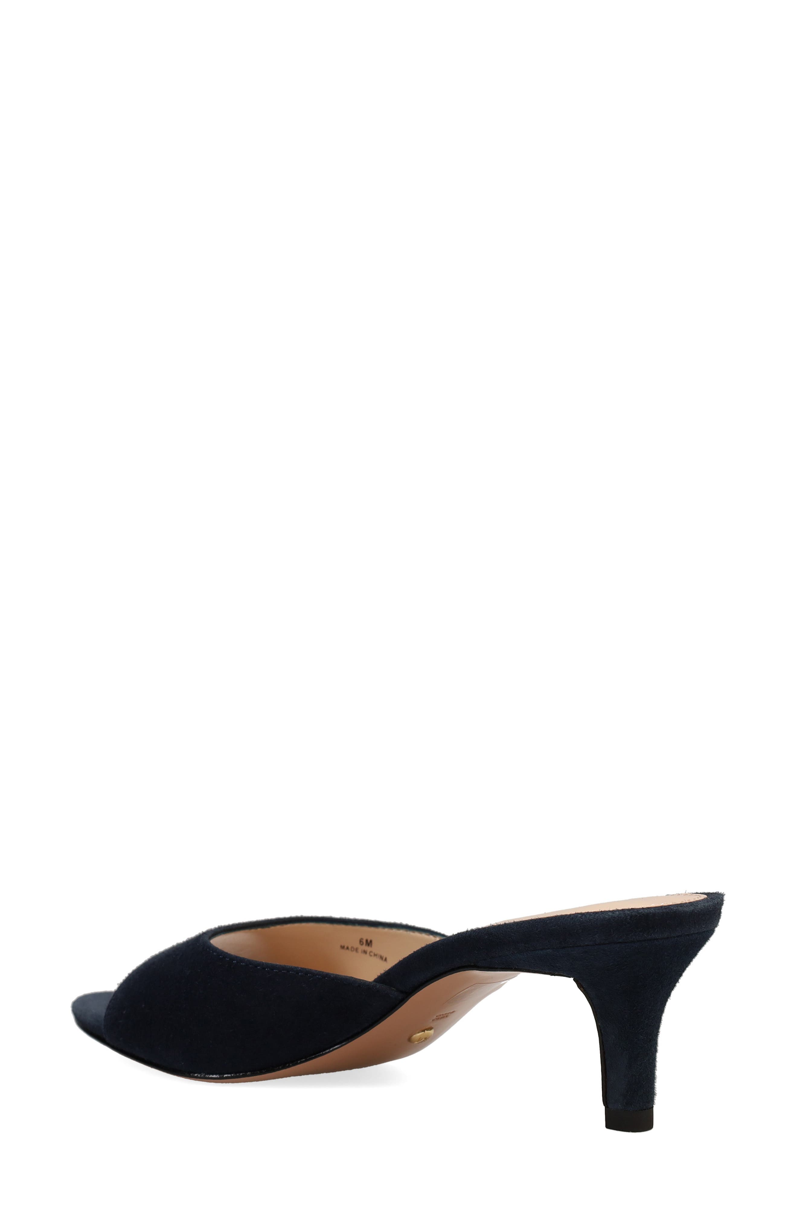 Pelle Moda Balin Kitten Heel Slide Sandal, Alternate, color, Midnight