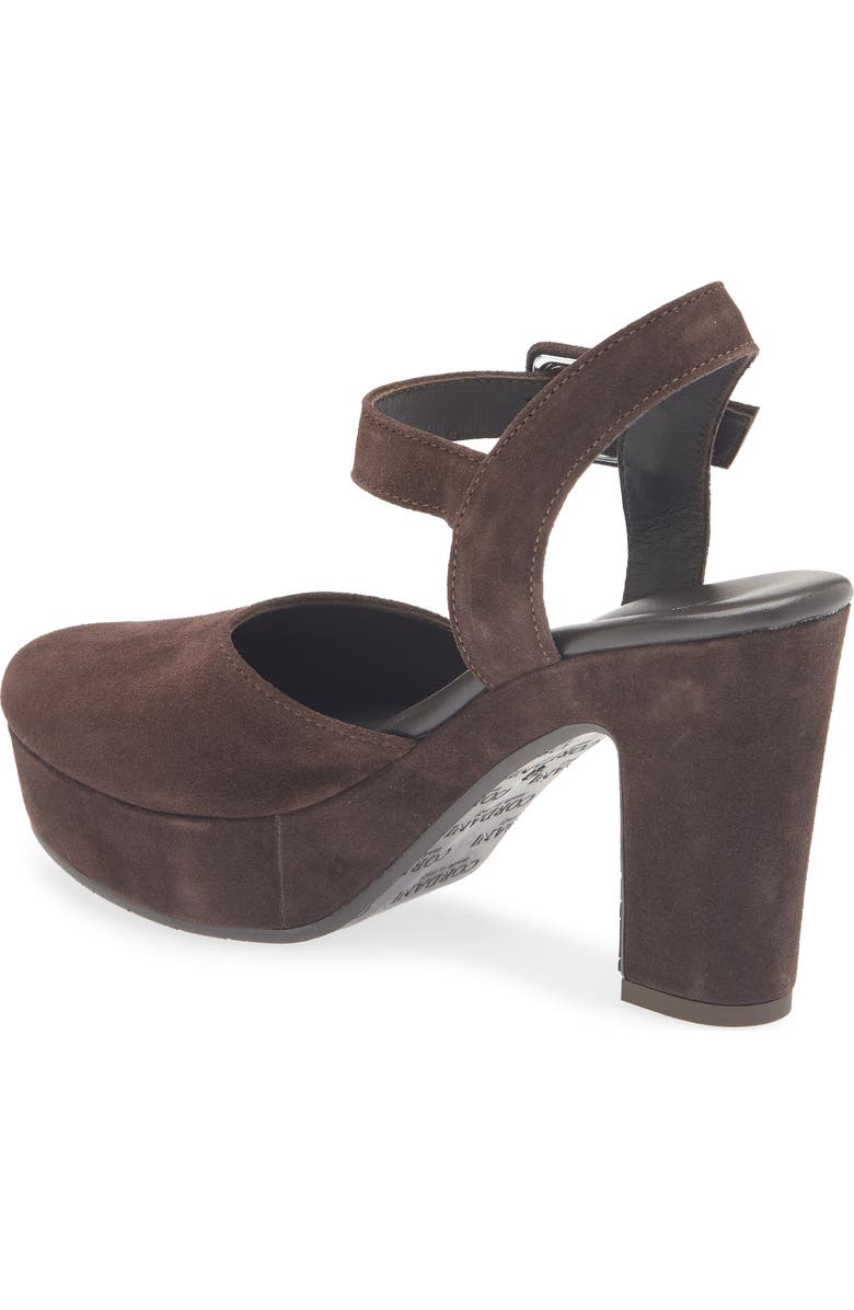 Cordani Torin Ankle Strap Platform Pump, Alternate, color, Tmoro Suede