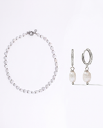 Joey Baby Baroque Freshwater Pearl Necklace and Earrings Set
