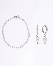 Joey Baby Baroque Freshwater Pearl Necklace and Earrings Set